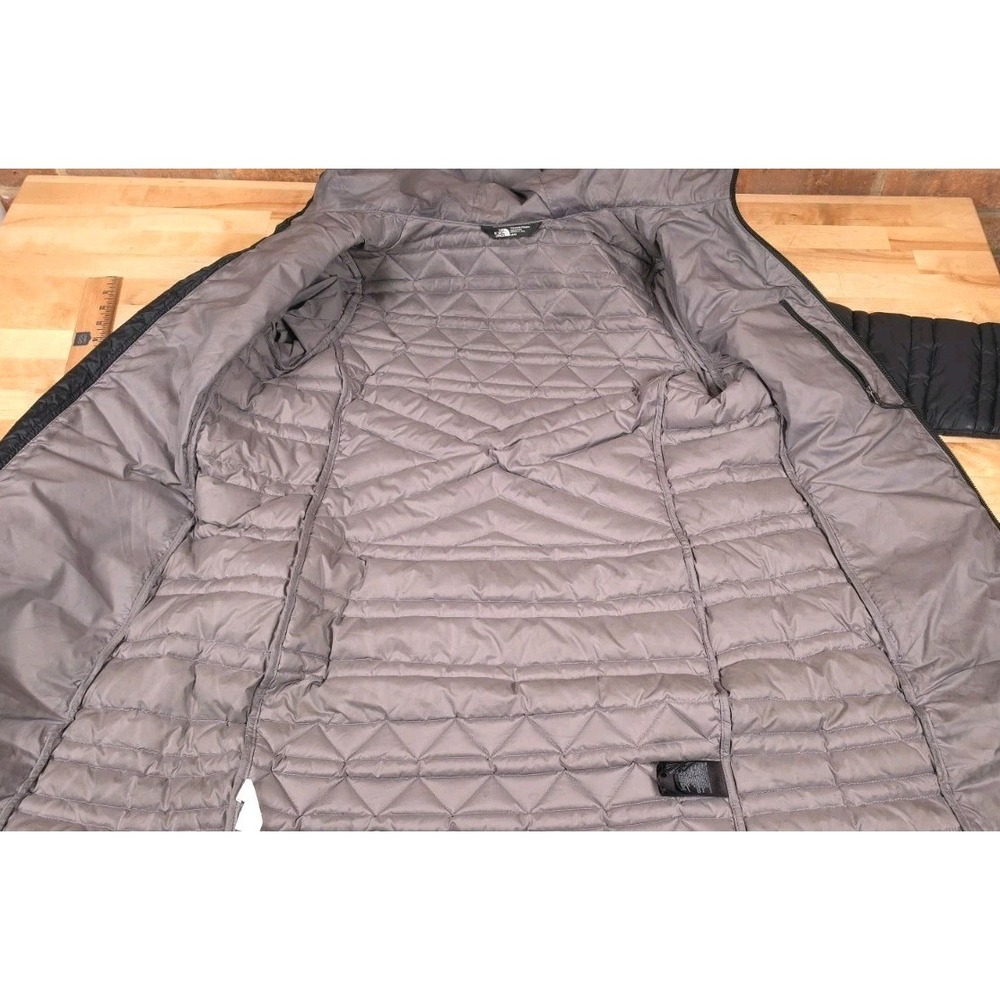 The North Face Karokora 550 Hooded Down Parka Jacket Womens M Black Full Zip - Picture 5 of 11